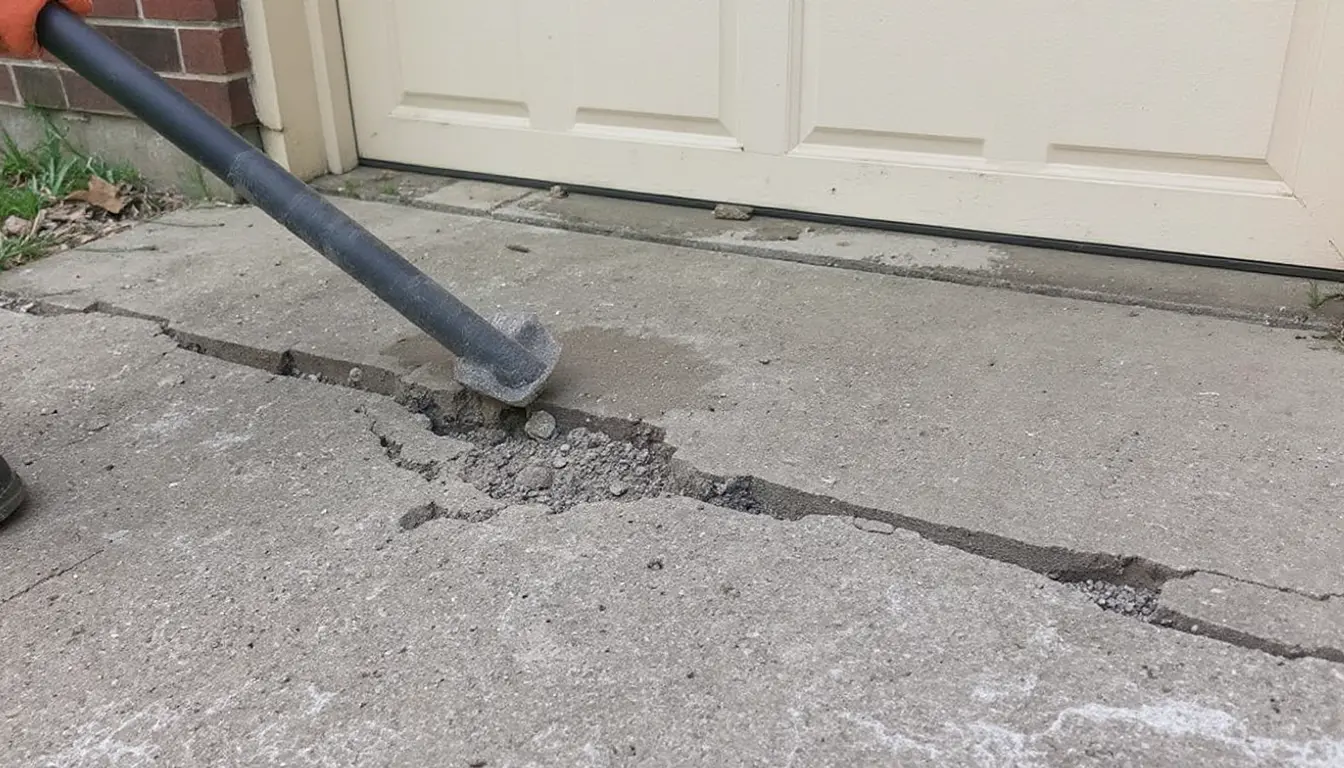 Concrete repair contractor on residential project in Kansas City